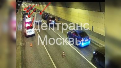 Фото - Пять автомобилей столкнулись в Северо-Западном тоннеле в Москве